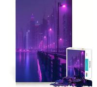 Puzzle Purple City pour Adultes, 1000 pièces, Puzzle cérébral à Assembler Lentement, (38x52cm)