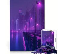 Puzzle Purple City pour Adultes, 1000 pièces, Puzzle cérébral à Assembler Lentement, (38x52cm)
