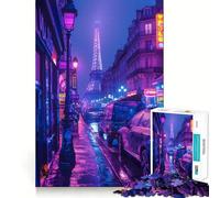 Puzzle Purple City pour Adultes, 1000 pièces, stimule la mémoire, se détend et s'amuse Bords précis Un Joli Cadeau (38x26cm)