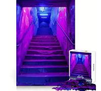 Puzzle Purple Stair City 1000 pièces pour Adolescents, Jeu de logique et de réflexion, découpe précise, Cadeau Exceptionnel (50x75cm)