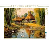 CALVENDO Puzzle Pusztadorf dans la Plaine | 1000 pièces de Taille de Ponte 64 x 48 cm Puzzle Photo pour des Heures heureuses