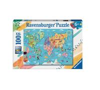 Puzzle Puzzle 100 P Xxl - La Carte Du Monde