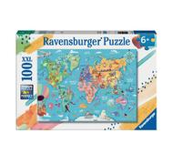Puzzle Puzzle 100 P Xxl - La Carte Du Monde