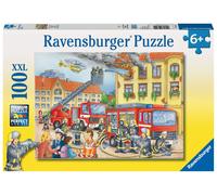 Puzzle 100 p XXL - Nos pompiers Multicolore G