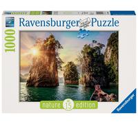 Ravensburger - Puzzle Adulte - Puzzle 1000 p - Lac de Cheow LAN, Thaïlande - 13968