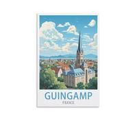 Puzzle Puzzle 1000 pièces Guingamp France Puzzle 1000 pièces Puzzle en Bois Jouet éducatif pour Adultes Enfants Jeu de décompression familiale 38x52cm