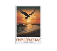 Puzzle Puzzle 200 pièces, Chesapeake Bay États-Unis Puzzle Difficile Jeu éducatif Puzzles Cadeaux pour Adultes 35x25cm
