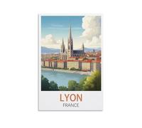 Puzzle Puzzle 2000 pièces, Lyon France Affiches Puzzle Classique 3D kit DIY Jouets en Papier Cadeaux Uniques Culture résidentielle 100x70cm