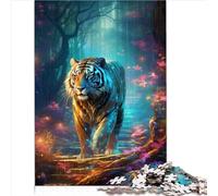 Puzzle Puzzle Animaux Tigres 1000 pièces Puzzle en Bois pour Adultes et Enfants Idée Cadeau Apprentissage Puzzle éducatif 1000 pièces (50x75 cm)