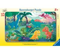 Puzzle Puzzle Cadre 15 P - Les Petits Dinosaures