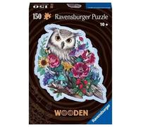 Puzzle Puzzle En Bois - Forme - 150 Pcs - Hibou Floral