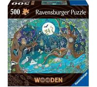 Puzzle Puzzle En Bois - Rectangulaire - 500 Pcs - Forêt Fantastique