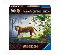 Puzzle Puzzle En Bois - Rectangulaire - 500 Pcs - Tigre De La Jungle