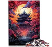 Puzzle Puzzle Le psychédélisme coloré du sanctuaire Adultes 1000 pièces Puzzle en Bois comme Cadeaux pour Toute la Famille et Les (50x75cm)