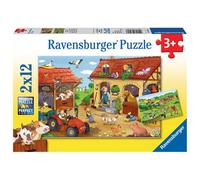 PUZZLE Puzzles 2x12 p - Le travail à la ferme