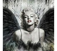 Puzzle Puzzles en Bois pour Adultes et Enfants,1000 pièces Ange Marilyn Monroe Puzzles Bois,Décoration Mur Moderne Art Cadeau Unique Décor À La Maison
