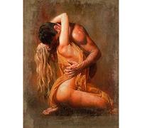 Puzzle Puzzles en Bois Pour Adultes et Enfants,1000 pièces Couple Amoureux Portrait Sexy Hommes Et Femmes Puzzles Bois,Décoration Mur Moderne Art Cadeau Unique Décor À La Maison