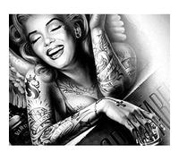 Puzzle Puzzles en Bois Pour Adultes et Enfants,1000 pièces Marilyn Monroe Puzzles Bois,Décoration Mur Moderne Art Cadeau Unique Décor À La Maison