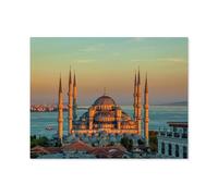 Puzzle Puzzles pour Adultes 1000 Pièces，Mosquée Bleue au Coucher du Soleil, Istanbul, Parc Sultanahmet，Jouet Éducatif Loisirs Bricolage Jeu Cadeau Puzzle（50x70cm）-E2