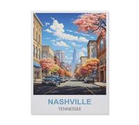 Puzzle Puzzles pour Adultes 1000 Pièces，Nashville Tennessee，Jouet Éducatif Loisirs Bricolage Jeu Cadeau Puzzle（38x26cm）-ET3