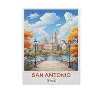 Puzzle Puzzles pour Adultes 1000 Pièces，San Antonio Texas，Jouet Éducatif Loisirs Bricolage Jeu Cadeau Puzzle（38x26cm）-D58