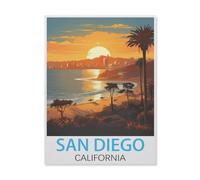 Puzzle Puzzles pour Adultes 1000 Pièces，San Diego Californie，Jouet Éducatif Loisirs Bricolage Jeu Cadeau Puzzle（75x50cm）-FJ94