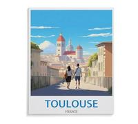 Puzzle Puzzles pour Adultes 1000 Pièces，Toulouse France，Jouet Éducatif Loisirs Bricolage Jeu Cadeau Puzzle（75x50cm）-M98