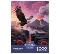 Puzzle Pygargue à Tête Blanche 1000 Pièces pour Adultes Et Enfants, Jeu ÉduChatif, Puzzles Volcan, DécoRation Intérieure, Cadeau Enfant 38x26cm/1000pcs