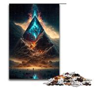 Puzzle Pyramidal de 1000 pièces pour Adultes décoration Murale Cadeau d'anniversaire 75 x 50 cm