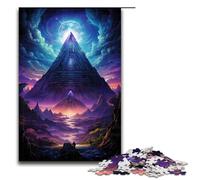 Puzzle Pyramidal psychédélique coloré de 1000 pièces pour Enfants décoration d'intérieur 75 x 50 cm