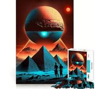 Puzzle Pyramide Alien Citizen 1000 pièces, Jeu d'intelligence et de Relaxation, pièce de Collection découpée avec précision (38x26cm)