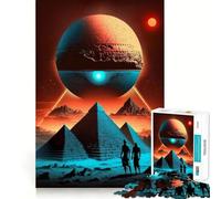 Puzzle Pyramide Alien Citizen pour Adolescents, 1000 pièces, Jeu intellectuel, Divertissement d'intérieur, découpe de qualité, Cadeau créatif (38x52cm)