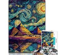 Puzzle Pyramide Ciel étoilé 1000 pièces pour Adultes, Jeu Stimulant et Jeu Familial idéal comme Cadeau pour Toute la Famille 50x75cm