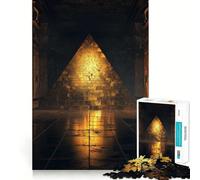 Puzzle Pyramide D Or Foncé pour Adolescents, 1000 Pièces, Renforce la mémoire, Moments de Paix, Qualité supérieure, Cadeau Classique (38x26cm)