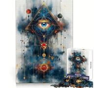 Puzzle Pyramide Œil omniscient pour Adolescents, 1000 pièces, pour stimuler Le Cerveau, se détendre et Passer d'agréables Moments, Cadeau saisonnier (50x75cm)