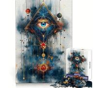 Puzzle Pyramide Œil omniscient pour Adultes, 1000 pièces, améliore la mémoire, Passe Un agréable Moment de détente, découpe de précision, Cadeau spécial (38x26cm)