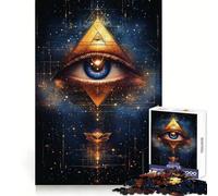 Puzzle Pyramide Œil Qui voit Tout, 1000 pièces, pour Adolescents, développement de l'esprit d'analyse, détente et création Artistique, Cadeau de Noël (50x75cm)