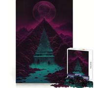 Puzzle Pyramide Lumineuse 1000 Pièces pour Adultes Améliore la Mémorisation et Le Jeu de Rappel Amusant à Jouer Ensemble Bordure Précise Cadeau Saisonnier (50x75cm)
