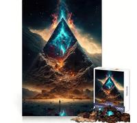 Puzzle Pyramide Pristine 1000 pièces pour Adolescents, Jouet de réflexion Simple et Amusant, découpe précise, Père Noël, Cadeau 50x75cm