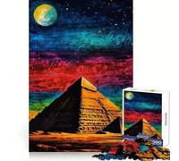 Puzzle Pyramide sous Le Ciel Nocturne pour Adultes, 1000 pièces, Jeu de logique raffiné, détente et Finitions soignées, œuvre d'art (50x75cm)