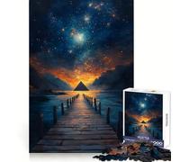 Puzzle Pyramide sous Les étoiles 1000 pièces pour Adolescents Jeu de logique et de réflexion Découpe précise (38x52cm)