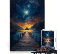 Puzzle Pyramide sous Les étoiles pour Adultes, 1000 pièces, renforce Les Liens familiaux, Bords Nets, Cadeau d'anniversaire (38x26cm)
