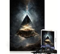 Puzzle Pyramide Spatiale 1000 Pièces pour Adolescents Stimule la Mémoire Calme et Apaisant Découpe Premium (38x52cm)