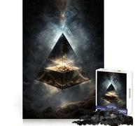 Puzzle Pyramide Spatiale 1000 Pièces pour Adultes et Adolescents Jeu de Logique Solide et Amusant Découpe de Précision Cadeau du Père Noël (38x26cm)