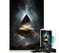 Puzzle Pyramide Spatiale 1000 Pièces pour Adultes et Adolescents Jeu de Logique Solide et Amusant Découpe de Précision Cadeau du Père Noël (38x26cm)