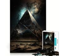 Puzzle Pyramide Spatiale pour Adolescents 1000 Pièces Jeu de Logique Clair, Découpe Parfaite, Surprise d'anniversaire (50x75cm)
