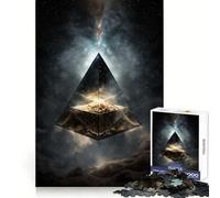 Puzzle Pyramide Spatiale pour Adultes 1000 Pièces Stimule la Mémoire Jeu de Groupe Assemblage du Modèle Surprise de Noël (50x75cm)
