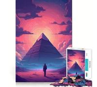 Puzzle Pyramides d'Égypte pour Adultes, 1000 pièces, Jeu d'entraînement cérébral, Divertissement et création Artistique, Cadeau de Noël (38x26cm)