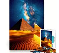 Puzzle Pyramides Nuit Cosmique 1000 Pièces pour Adolescents Jeu de Réflexion Design Amusant et Paisible Cadeau Unique (50x75cm)