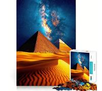 Puzzle Pyramides Nuit Cosmique Difficile pour Adultes 1000 Pièces Stimule la Mémoire Jeu Apaisant Découpe Premium Cadeau Parfait (38x52cm)